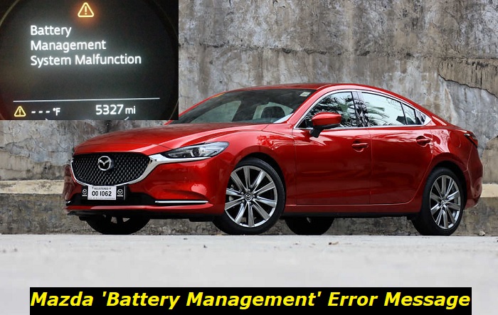 mazda battery management error message